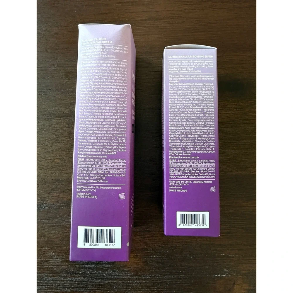Dr.Melaxin Calcium Bonding Facial Cream 100g and Serum 80ml Set K-Beauty NEW